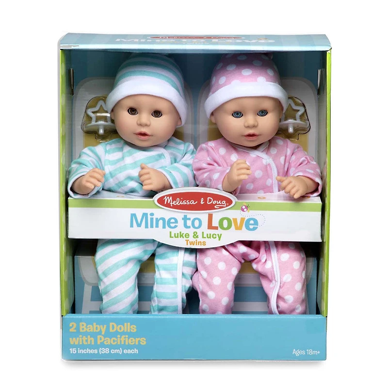 Melissa & Doug Mine to Love - Luke & Lucy - styles may vary