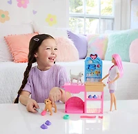 Barbie-Coffret La Clinique vétérinaire de Barbie-poupée et accessoires
