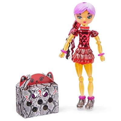 Twisty Girlz, Series 2, Ruby Spark Transforming Doll to Collectible Bracelet with Mystery Twisty Petz