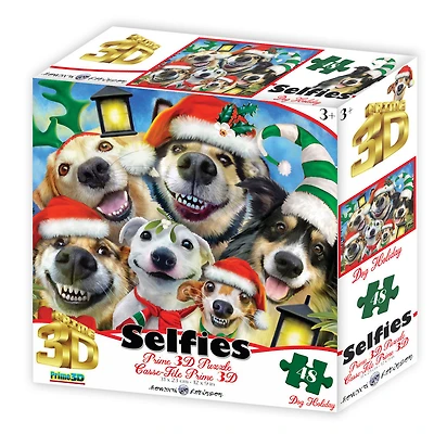 Howard Robinson Christmas: Dog Holiday Selfie - 48 pieces