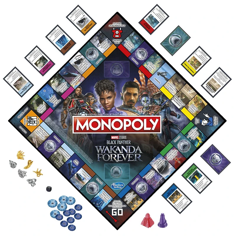 Monopoly: Marvel Studios' Black Panther: Wakanda Forever Edition Board Game