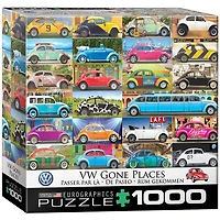 VW Beetle Gone Places 1000-Piece Puzzle