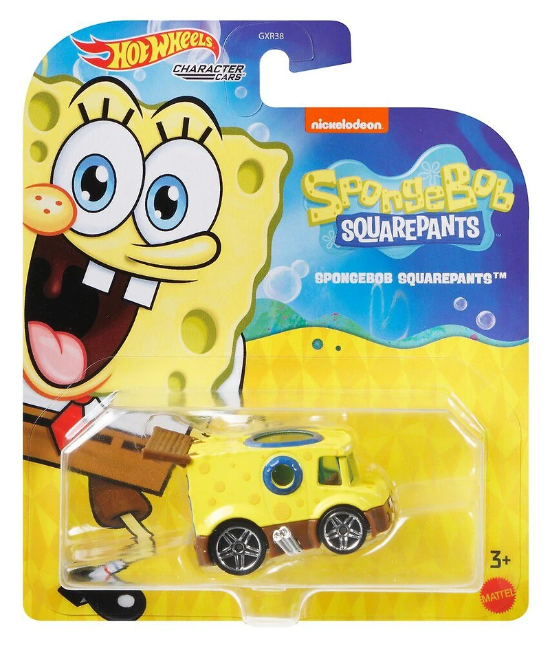 Hot Wheels - Véhicule, personnages Nickelodeon - SpongeBob