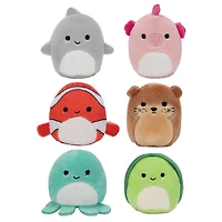 Paquet de 6 mini peluches Squishville - Escouade de la vie marine