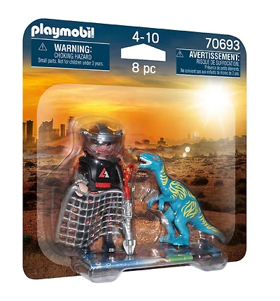 Playmobil - PLAYMOBIL Duo Braconnier et vélociraptor