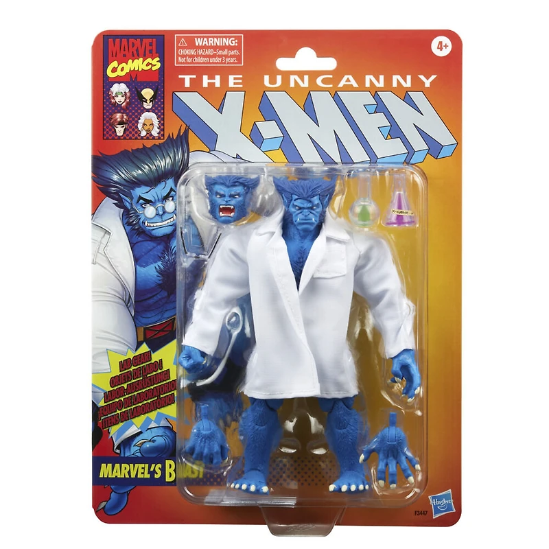 Marvel Legends Series X-Men, figurine de collection Marvel's Beast de 15 cm avec 5 accessoires