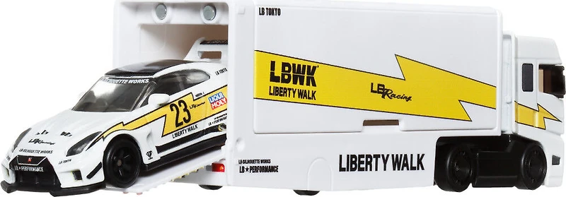 Hot Wheels Team Transport Camion et voiture de course