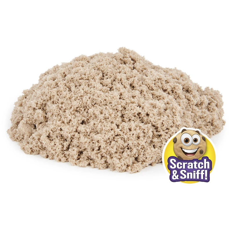 Kinetic Sand Scents, 227 g de sable Kinetic Sand brun clair, parfum Biscuit en folie