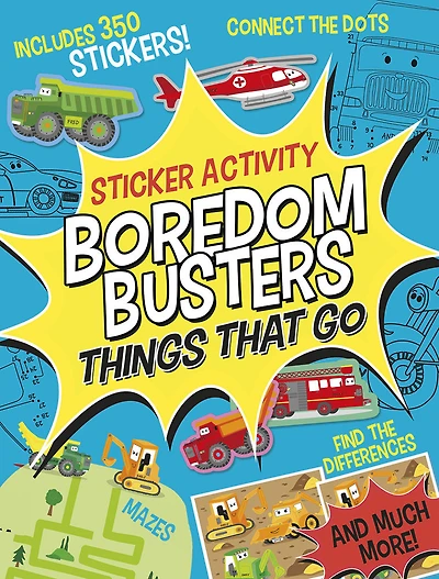 Boredom Busters: Things That Go Sticker Activity - Édition anglaise