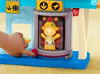 Fisher-Price Little People Everyday Adventures Airport Toddler Playset, Airplane and 3 Play Pieces