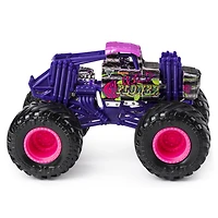 Monster Jam, Monster truck authentique Wild Flower en métal moulé à l'échelle 1:64, série Danger Divas