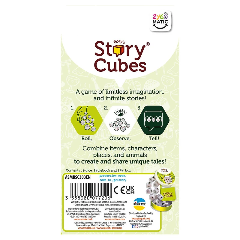 Zygomatic - Rory's Story Cubes - Voyages - Multilingue