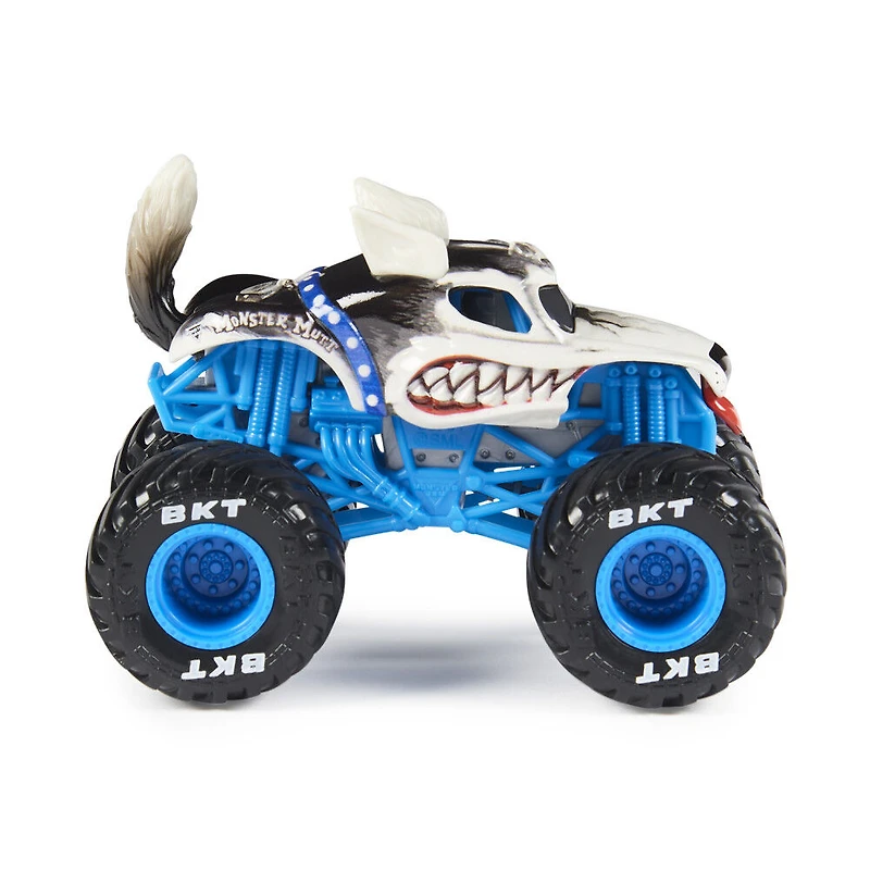 Monster Jam, Monster trucks officiels en métal moulé Monster Mutt Rottweiler Vs. Monster Mutt Husky, échelle 1:64, jouets pour garçons à partir de 3 ans