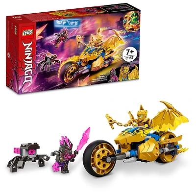 LEGO NINJAGO La moto dragon d'or de Jay 71768 Ensemble de construction (137 pièces)