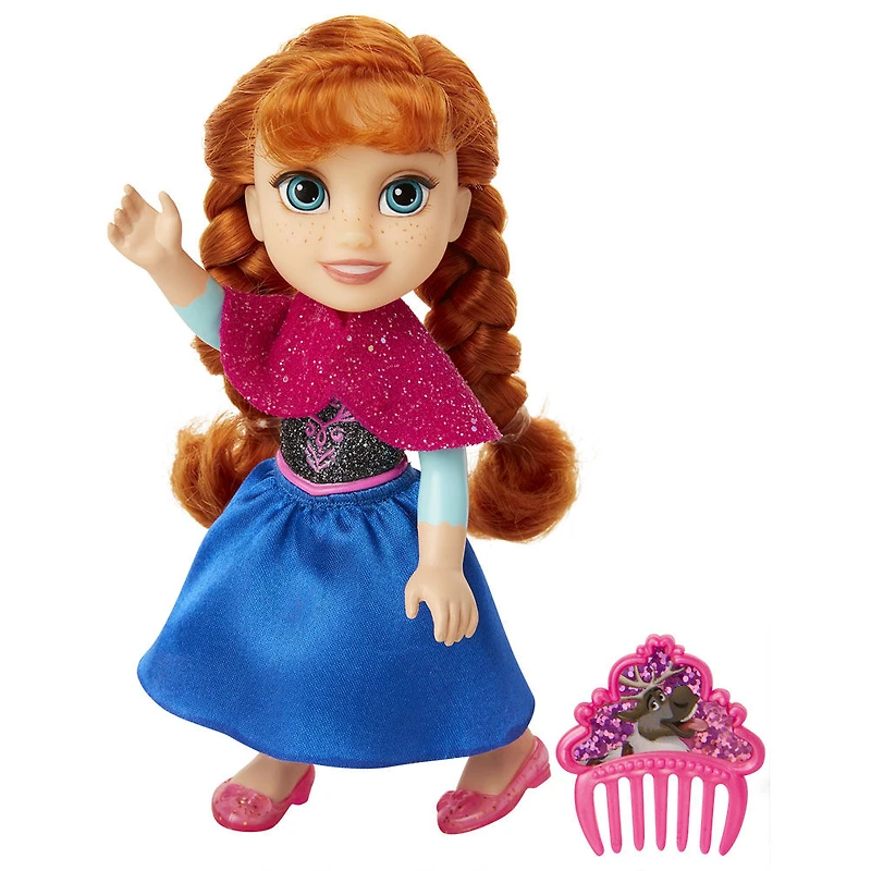 Petite Frozen Poupées avec corsage dur scintillant et peigne