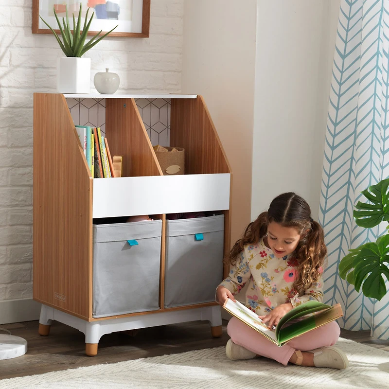 Meuble avec bacs de rangement Mid-Century Kid