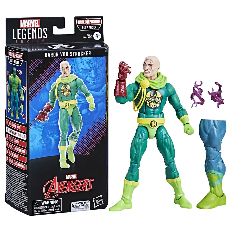 Hasbro Marvel Legends Series: Baron Von Strucker des bandes dessinées Marvel classiques, figurine articulée de 15 cm