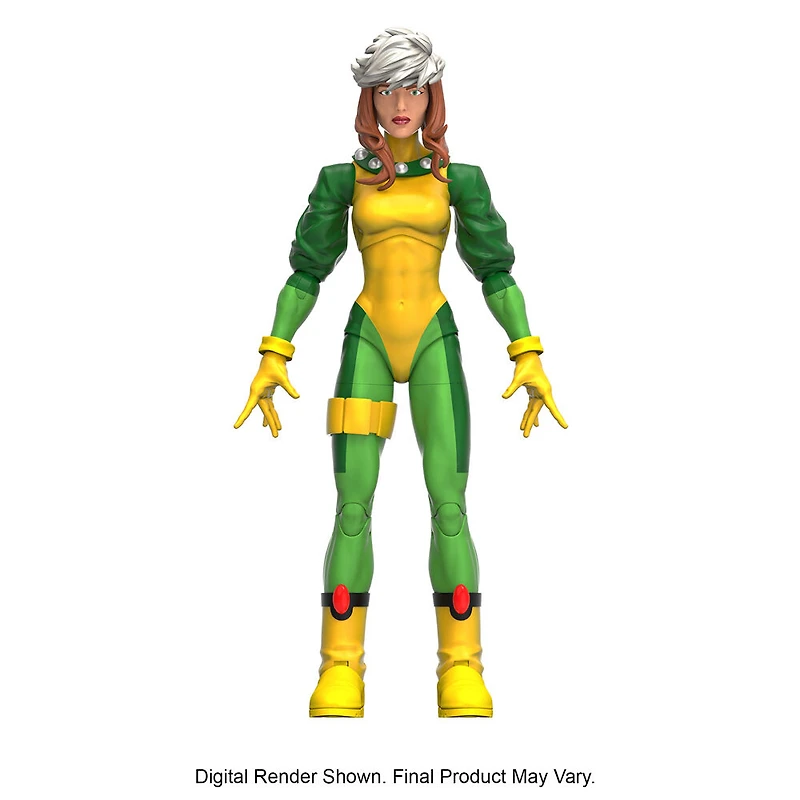 Marvel Legends figurine Rogue avec design premium, 2 accessoires et 1 pièce Build-a-Figure