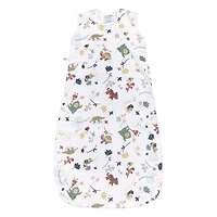 Perlimpinpin-Sac de nuit en mousseline 1.5 TOG-Jungle vert- 0-6m