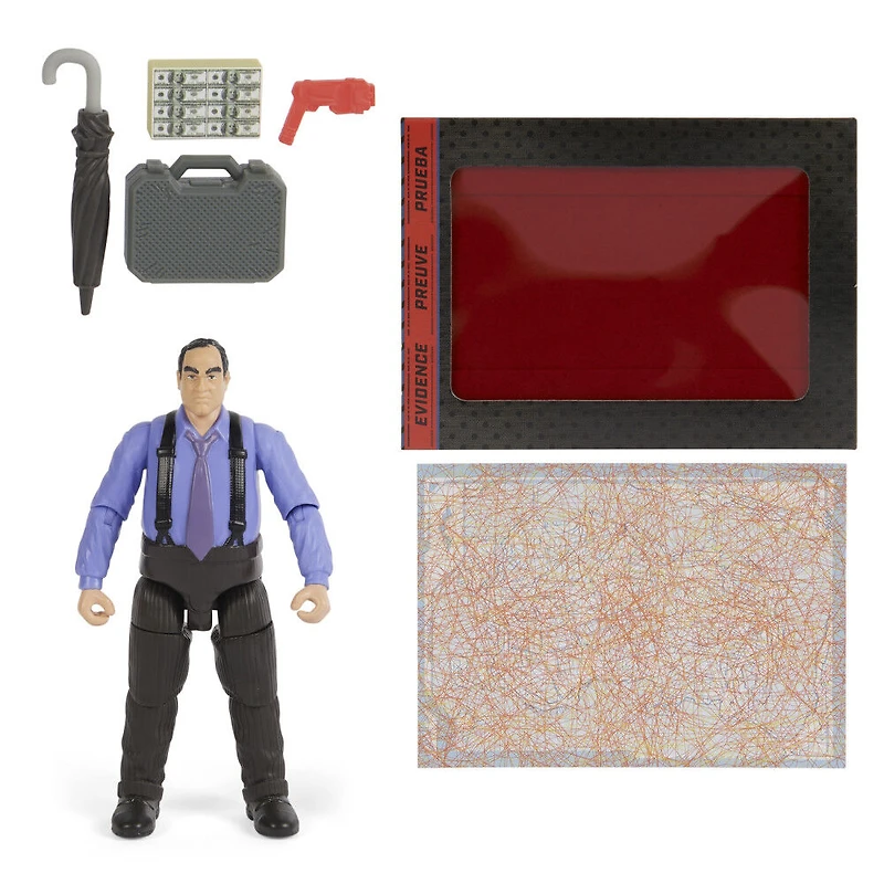 DC Comics, Figurine articulée The Penguin de 10 cm avec 3 accessoires et une carte mystère