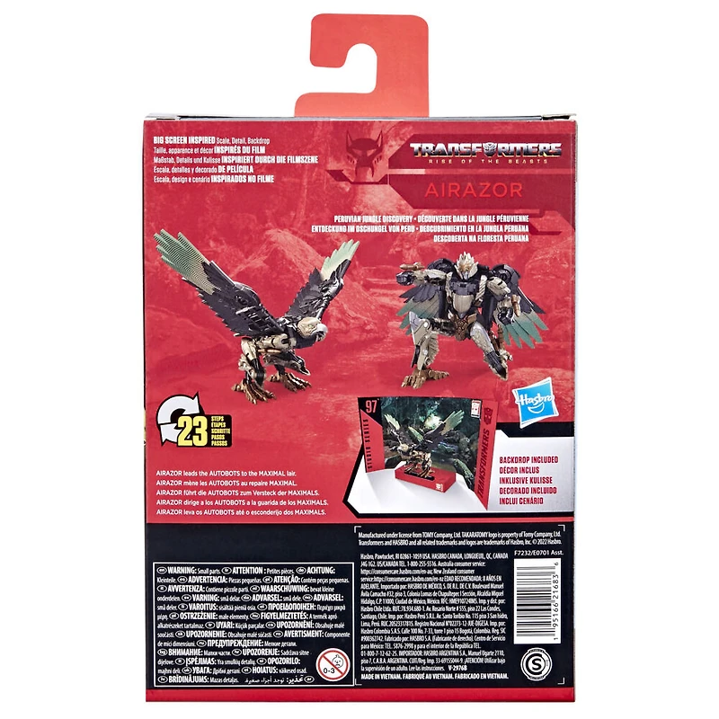 Transformers Generations Studio Series 97, figurine Airazor classe Deluxe de 11 cm, Transformers: Rise of the Beasts