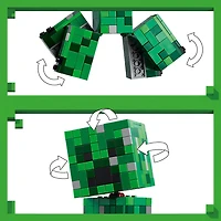 LEGO Minecraft The Creeper , Décoration de Jeu Vidéo, Jouet de Construction d'une Figurine d'Action et Cadeau de Jeu Vidéo 21276