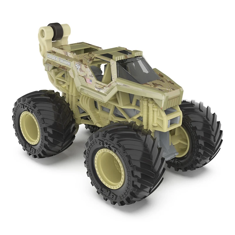 Monster Jam, Monster truck Soldier Fortune officiel, véhicule en métal moulé, série Legacy Trucks, échelle 1:64