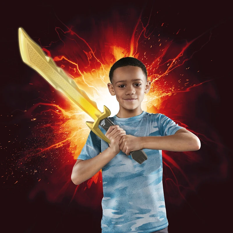 Power Rangers Dino Fury Sabre Megafury électronique, sons et lumières activés par le mouvement, inspiré de la série télé Power Rangers