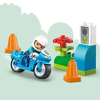 LEGO DUPLO Town Blue Police Motorcycle Toy - Toddler Learning Toy for Boys & Girls, Ages 2+ - 10471