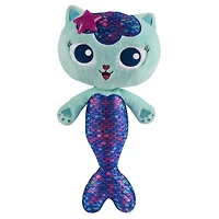 Gabby's Dollhouse, 14-inch Interactive Talking MerCat Plush Kids Toys with Lights