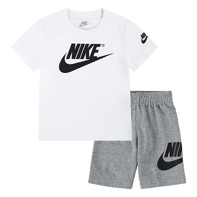 Nike French Terry Short Set - Dark Grey Heather