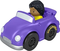 Fisher-Price Little People Wheelies Purple Convertible Toy Car