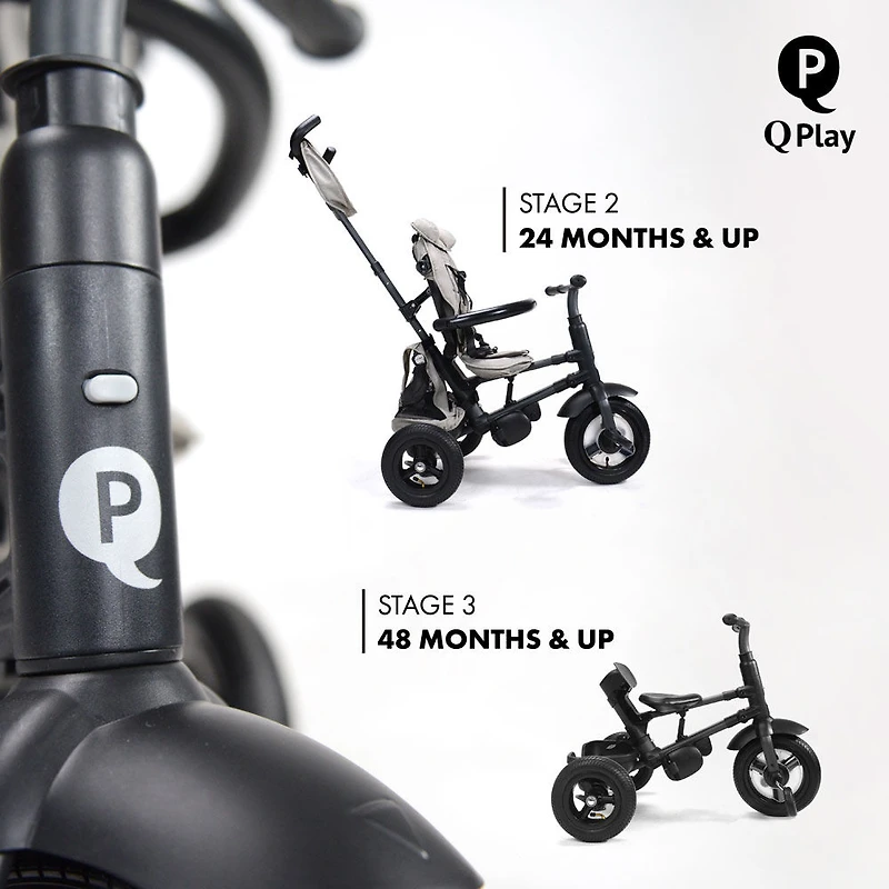 Rito Plus Folding Stroller /Trike Grey
