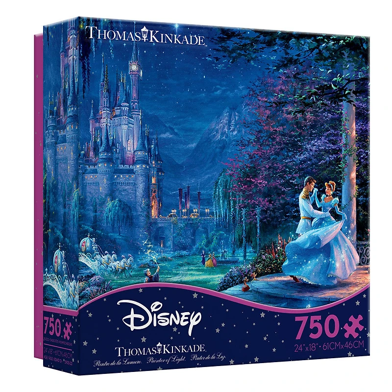 Ceaco - Thomas Kinkade - Disney - Cinderella - 750 Piece Interlocking Jigsaw Puzzle - English Edition