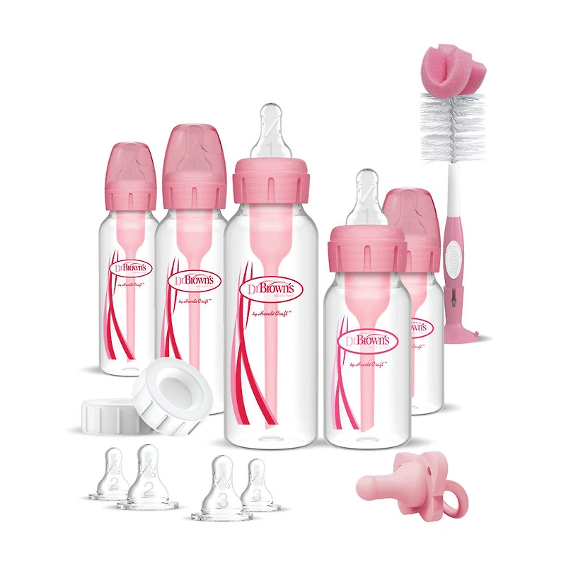Dr. Brown's Options+ Bottle Starter Set 5pack - Pink 