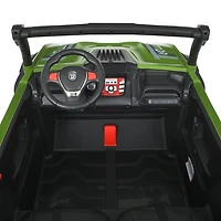 KIDSVIP Buggy d'aventure 2 places 24 V pour enfants 4X4 UTV porteur avec RC
