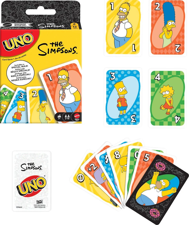 UNO-Jeu de cartes Les Simpsons-pour petits et grands