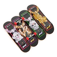 Tech Deck, Coffret de 4 fingerboards Ultra DLX, Skateboards DGK, Mini skateboards personnalisables à collectionner