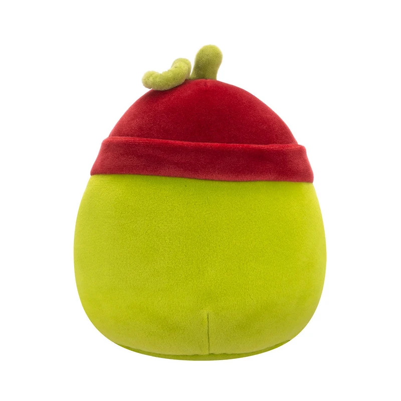 Peluche Squishmallows 5" - Salim le cornichon avec le bonnet rouge