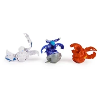 Bakugan Starter 3-Pack, Special Attack Bruiser, Octogan et Trox, figurines articulées personnalisables qui tournent et cartes à collectionner