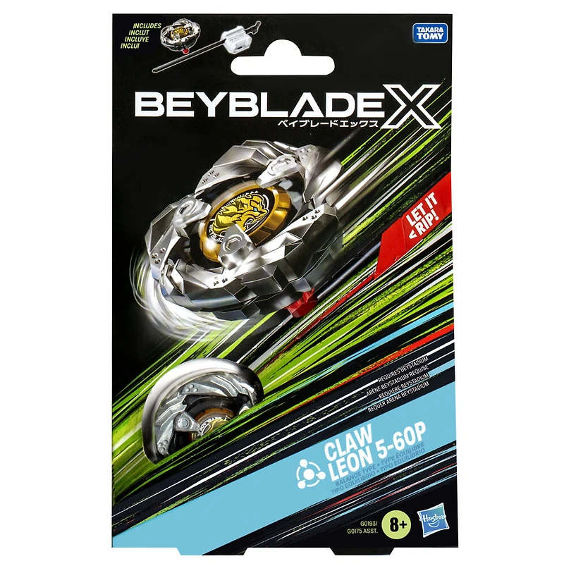 Beyblade X Claw Leon 5-60P Starter Pack Top and Launcher