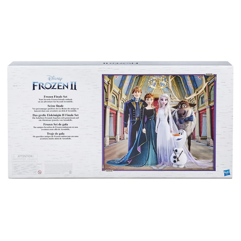Disney's Frozen 2 Frozen Finale Set, Anna, Elsa, Kristoff, Olaf, Sven Dolls with Fashion Doll Clothes and Accessories