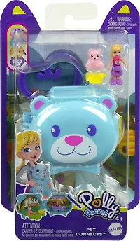 Polly Pocket Coffret Thème Animal avec des activités amusantes, et 1 poupée
