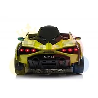 KidsVip 12V Enfants et Tout-Petits 4x4 Lamborghini Sian Edition Voiture Eléctrique avec Commande à Distance - Vert - Édition anglaise