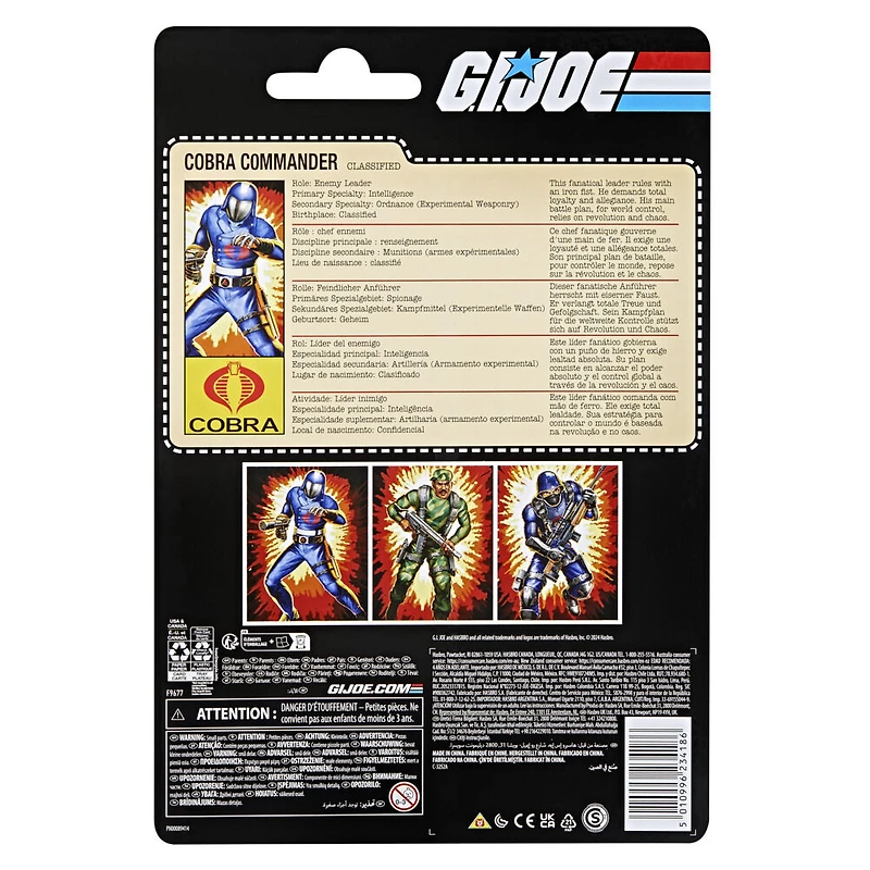 G.I. Joe Classified Series Retro Cardback, Cobra Commander Action Figure