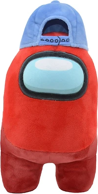Peluche 12 po avec chapeau Among Us YuMe - rouge, avec casquette de baseball
