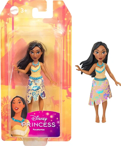 Princesses Disney Base Petite poupée Pocahontas, tenue brillante