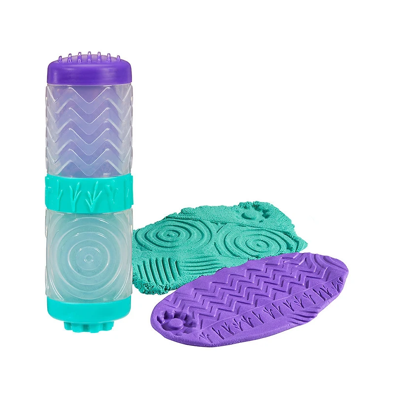 Wonder Factory Never Dry Dough & Sand Starter Set - Purple Dough + Teal Sand