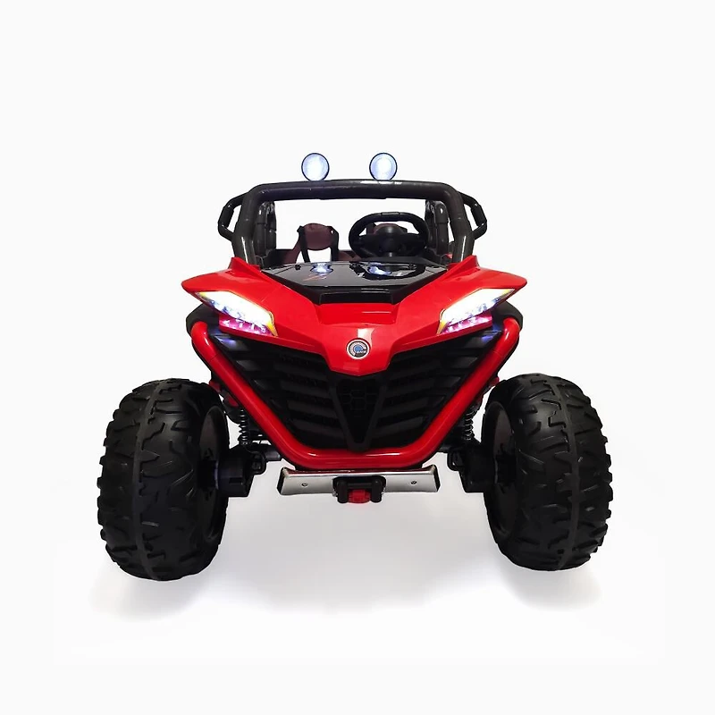 KIDSVIP Licensed Sport MX 2x12V 4x4 Poussette UTV 2 places pour enfants - Rouge - Édition anglaise