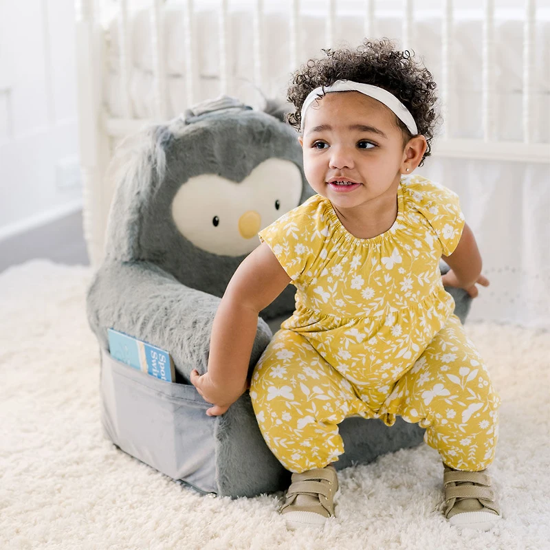 Soft Landing Premium Sweet Seat Chaise Personnage Chouette Grise